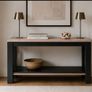 Solid oak console / hall table Image 8