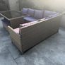 L Shape Table & Chairs Garden Furniture Image 3