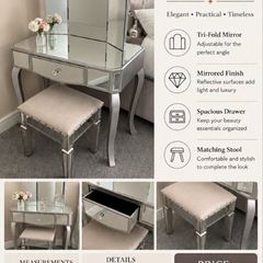Mirrored  Vanity table