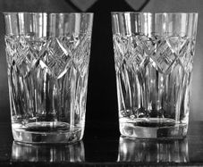 Vintage Edinburgh Crystal Glasses PAIR