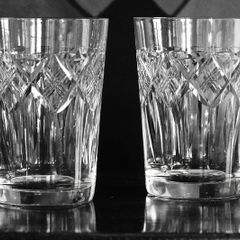 Vintage Edinburgh Crystal Glasses PAIR