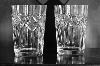 Vintage Edinburgh Crystal Glasses PAIR