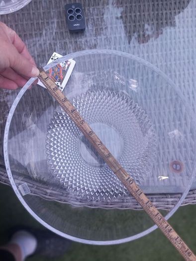 Waterford Crystal v rare John Rocha centrepiece 13.5 inch Lume bowl, no damage, D18