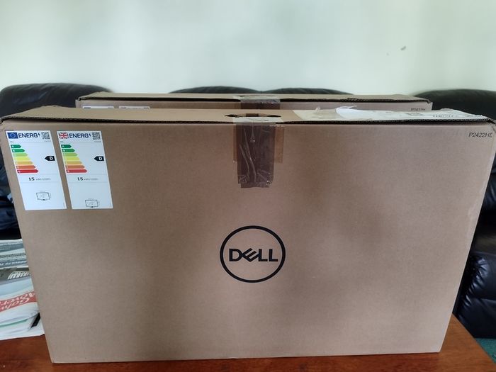 Dell 24" Matching Dual Monitor Setup (P2422H & P2422HE USB-C) Boxed & Mint