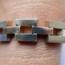 Vintage  1950s Mens 18K RG Gold Tank Bracelet Modernist MCM - Rolled Gold Image 4