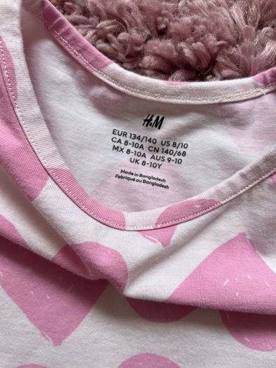 H&M Girls Heart Printed Cotton Dress 8- 10 Years
