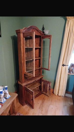 Corner display cabinet and tv unito