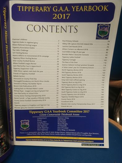 Tipperary GAA Yearbook 2017