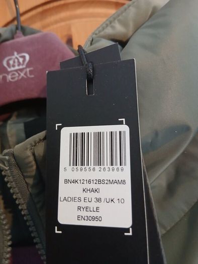Women's long puffer coat new with tags size 10