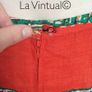 Orange and Green Vintage Maxi Skirt Image 4