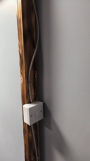 Shop fittings chandler stand with electrical wiring + rug stands