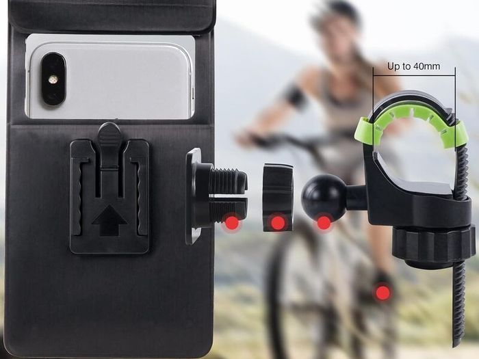 Ven dens VD - HD029 Deep Waterproof Bike Phone Holder - Universal Mount for Cycling, Motorbiking & Outdoor Use