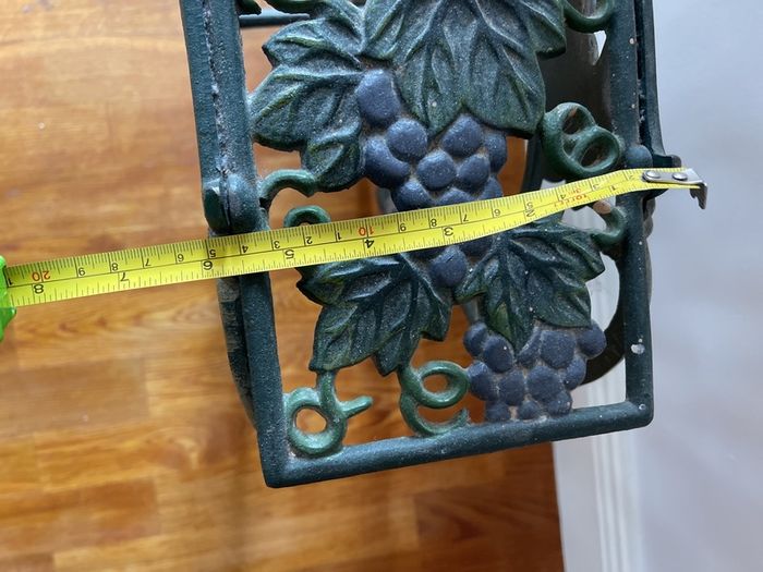 cast iron wine stand