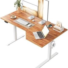 L-shaped Electric Standing Desk 140cm Height Adjustable