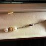 silver bracelet with pearls Image 4