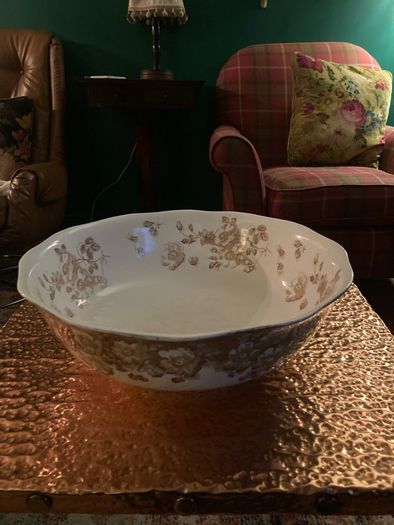 Large ceramic wash set bowl