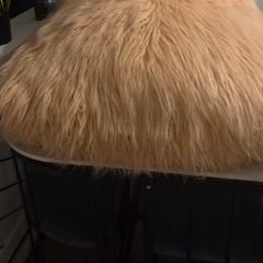 Girls pink fluffy chair great senory bought