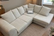 Beige/cream corner sofa