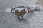 Ladies silver butterfly ring, Size 7/N , Stella Picciotto ring, New, Jewellery. Gift