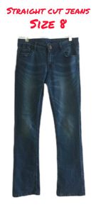 Ladies Straight Cut Jeans: Size 8