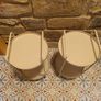 Pair of JYSK HAVLIRE Beige Metal Side Tables Image 5