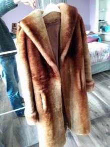 vintage beaver lamb ladies coat