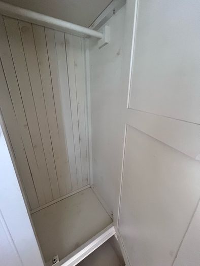 Solid pine white wardrobe