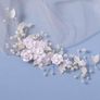 New Elegant Crystal Flower Wedding Headpieces, Bridal Hair Vine Accessories Image 3