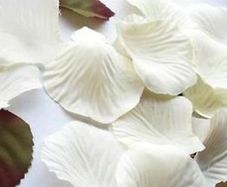 BRAND NEW 100 Cream/Ivory Rose Petals-1 3/4 TO 2 Inchs In Size