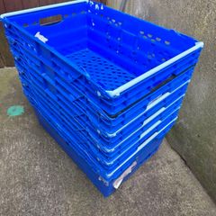 6 x Stacking Nesting Crate Ventilated
