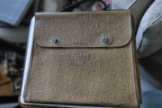 Vintage crocodile leather document bag