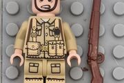 Lego compatible, military figures, British infantry. 15 figures plus rifles.