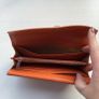 TODS Wallet Leather Foldover  Orange NEW Image 4