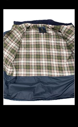 VINTAGE PG Field Navy Padded Wax Jacket Size XL