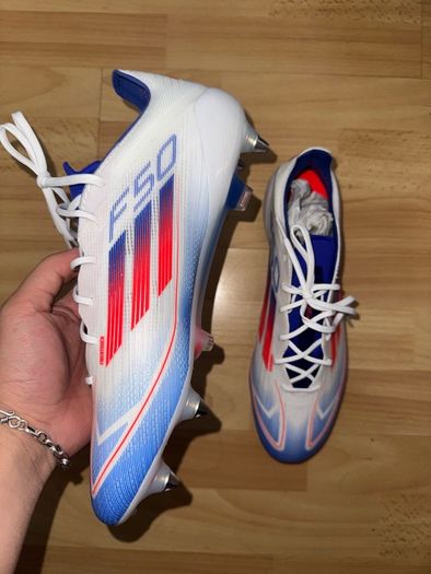 Adidas F50 Elite SG Cloud White Solar Red Lucid Blue IF1299