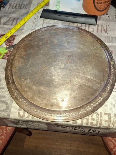 Lot of Large Old Silver Plate Trays for sale as a lot, Postage Available Price for the lot