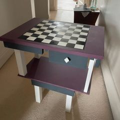 handmade chess table