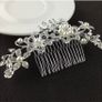 NEW Crystal Pearl Hair Comb, Bridal Wedding, Prom, Communion Hair Accessories Image 3