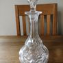 Crystal Decanter Beautifully Cut 12.5"high Image 2