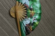 Colorful  wooden fan