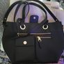 Ladies black  leather handbag Image 3