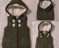 Max Studio Quilted Hooded Gilet Jacket