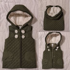 Max Studio Quilted Hooded Gilet Jacket