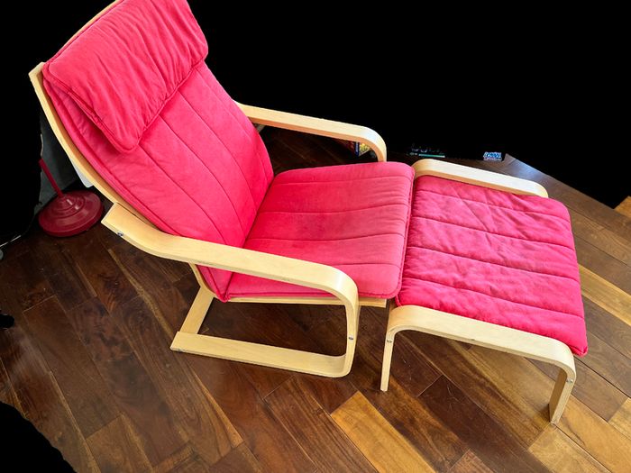 Ikea Armchair and Stool