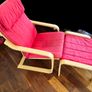 Ikea Armchair and Stool Image 3