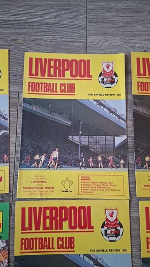 Liverpool Football Match Programmes x8 1985
