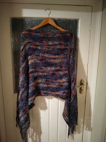 Shein knit,  fuzzy light weight  poncho.