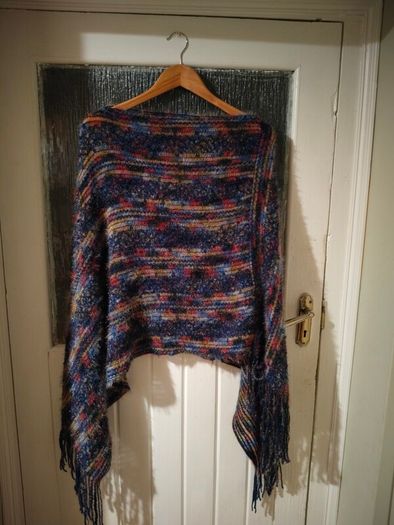 Shein knit,  fuzzy light weight  poncho.