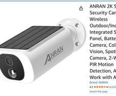 Security Solar powered wireless camera + 2x128GB microSD cards for storage