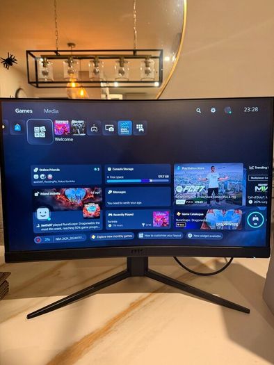 PS 5 digital and gaming monitor